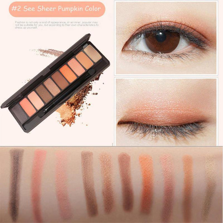 10 Colors Eye Shadow Palette Set Glitter Shimmer Long Lasting Waterproof - MRSLM