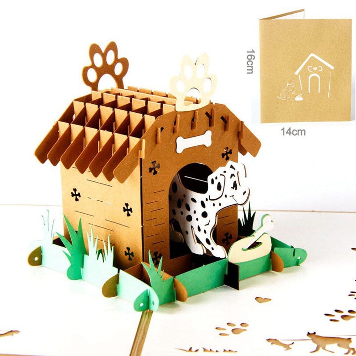 3D Laser Handmade Cute Paper Invitation