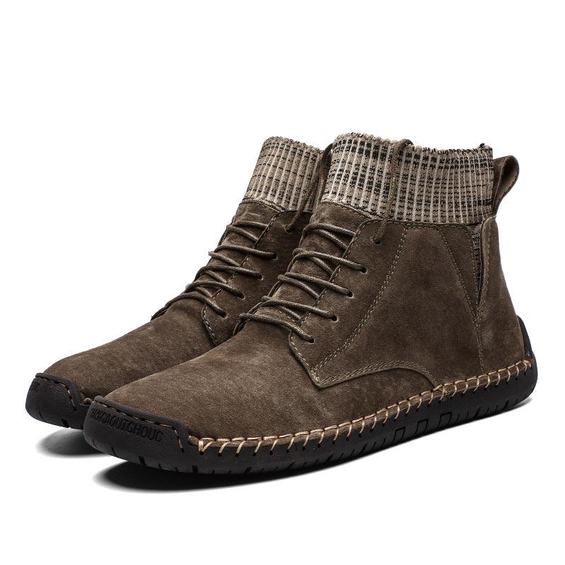 Men's Handmade Socks High Top Martin Boots