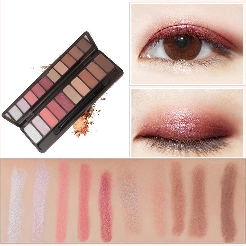 10 Colors Eye Shadow Palette Set Glitter Shimmer Long Lasting Waterproof