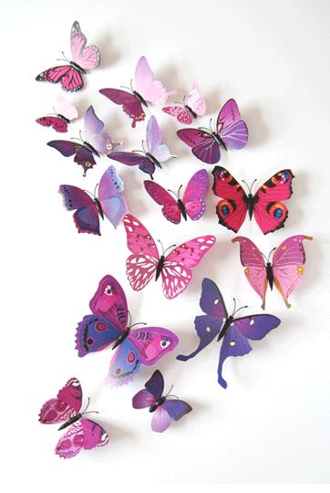 3D Magnet Butterfly Party Decorations