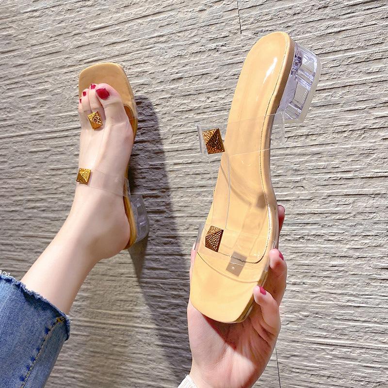 High Heel Slippers 2021 Summer New Fashion Trend Korean Version