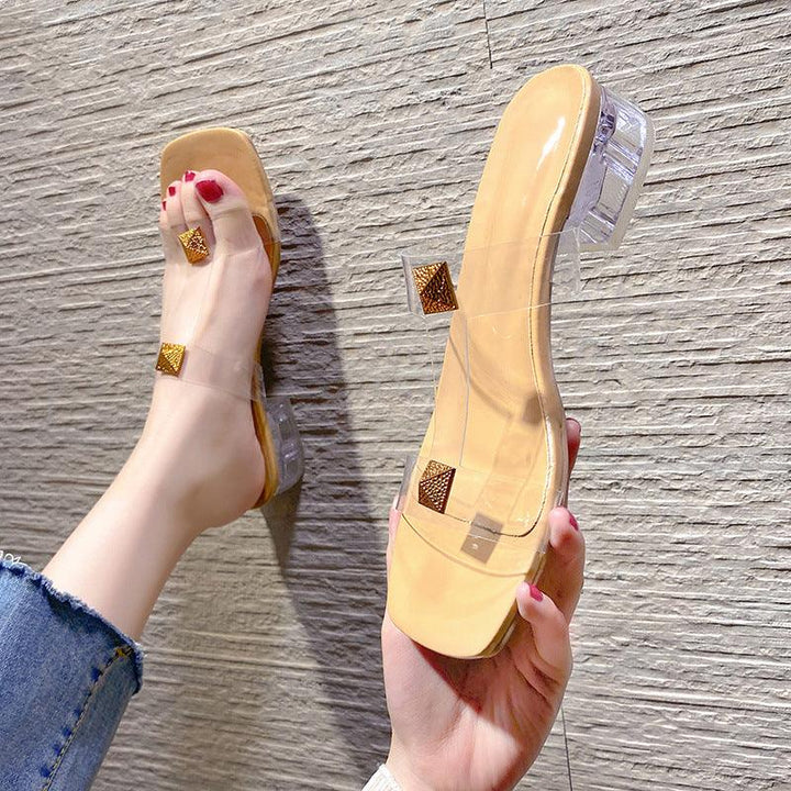 High Heel Slippers 2021 Summer New Fashion Trend Korean Version