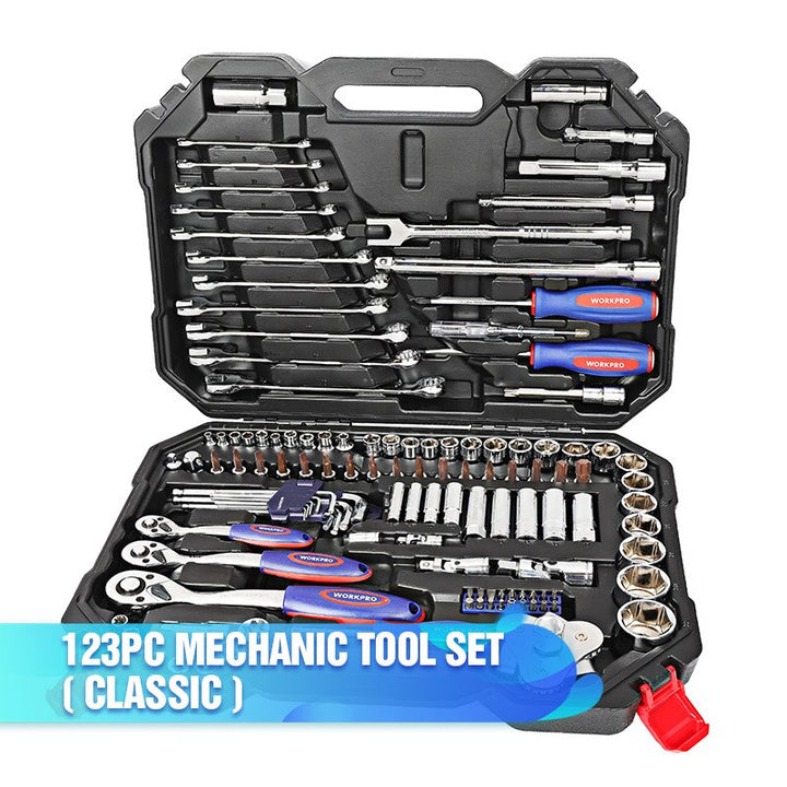 Ratchets and Sockets Hand Tools 123 pcs Set