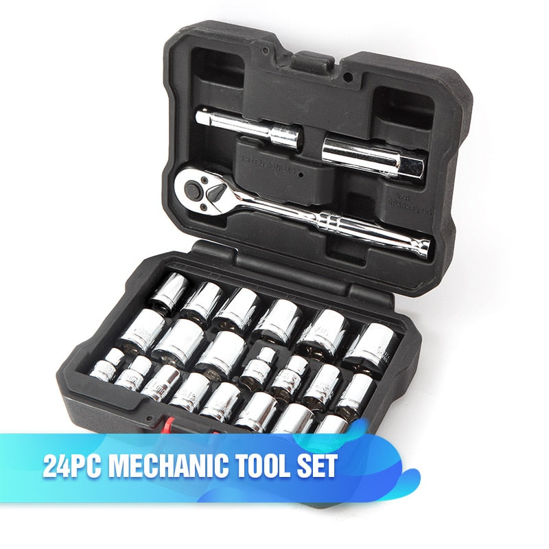 Ratchets and Sockets Hand Tools 123 pcs Set