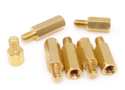 Hexagonal Single-Headed Copper Studs