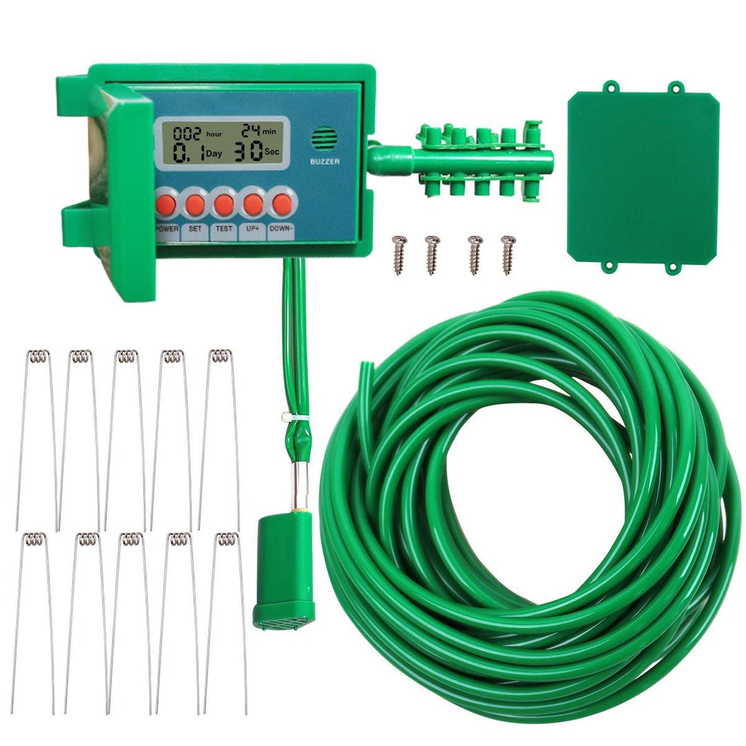 Automatic Micro Home Drip Irrigation Watering Kits System Sprinkler with Smart Controller for Garden (Green) - MRSLM