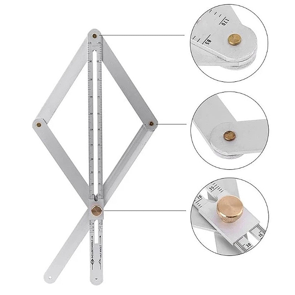 Stainless Steel Angle Measurement Ruler