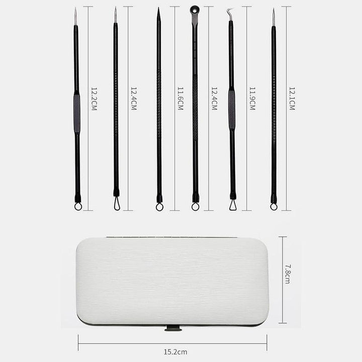 11 Pcs Acne Remover Tool Set Stainless Steel Double-Head Acne Needles Remove Acne Fat Particles Tool (#1)