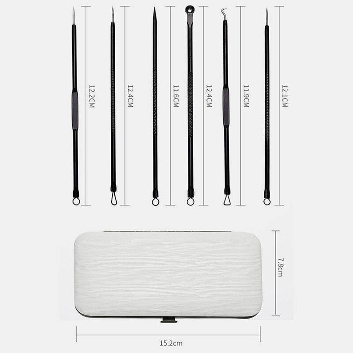 11 Pcs Acne Remover Tool Set Stainless Steel Double-Head Acne Needles Remove Acne Fat Particles Tool