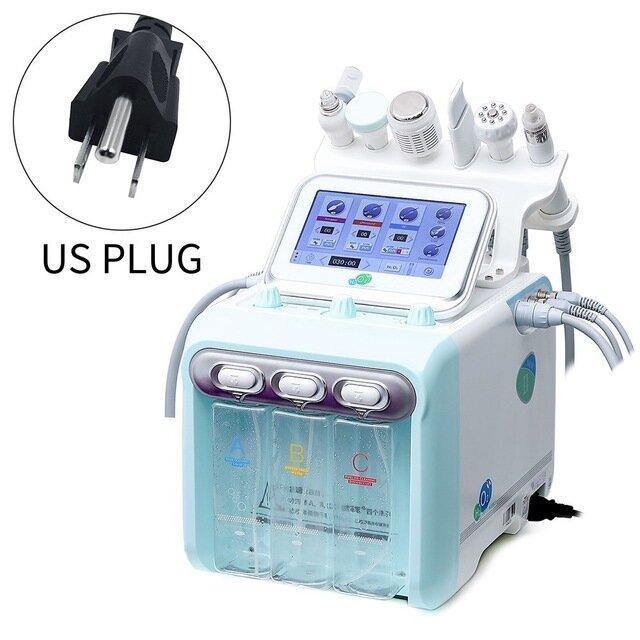 Updated 6 in 1 Small Bubble Oxygen Beauty Machine Skin Cleaner Hydrogen Oxygen Jet Lifting Spray Skin Rejuvenation Anti Aging Wrinkle Beauty Instrument