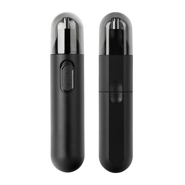 Nose Hair Trimmer Ear Eyebrow Trimmer Hair Removal Shaving Razor Beard Face Hairs Cut (Black)