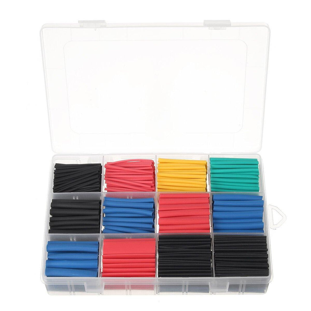 850Pcs Heat Shrink Tube Solder Seal Heat Shrink Butt Wire Connectors Terminals Waterproof - MRSLM