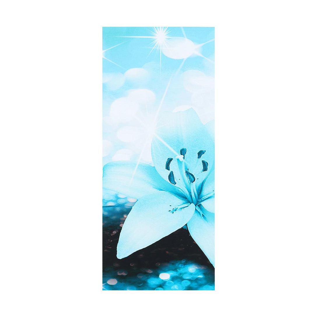 5 pcs Combination Blue Lily Flower Spray Painting Printing Sofa Wall Painting Canvas Home Office Wall Decoration