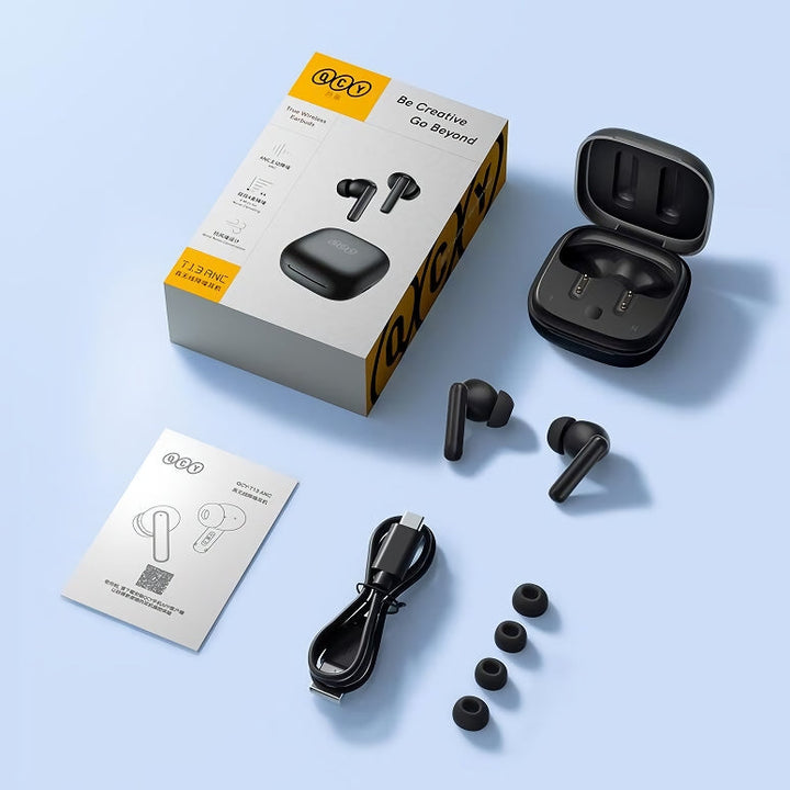 ANC Bluetooth 5.3 TWS Earphones with 4 Mics ENC, Noise Cancellation & IPX5 Waterproof