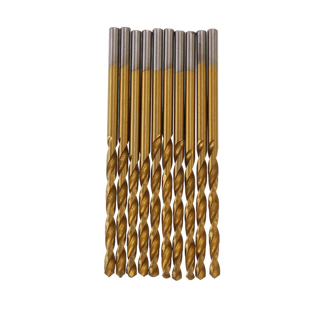 50pcs Titanium Coated High Speed Steel Twist Drill Bit1/1.5/2/2.5/3mm Twist Drill BitWoodworking