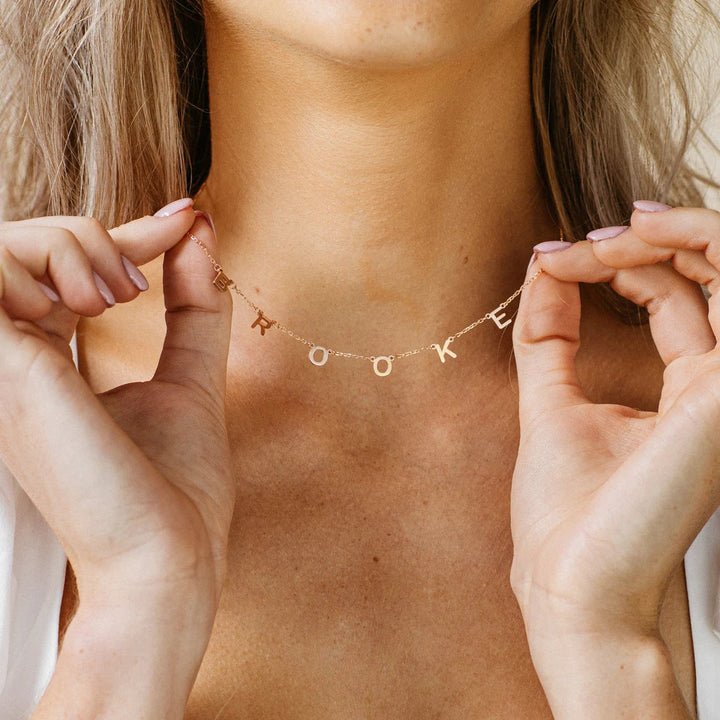 Personalized Alphabet Name Necklace DIY