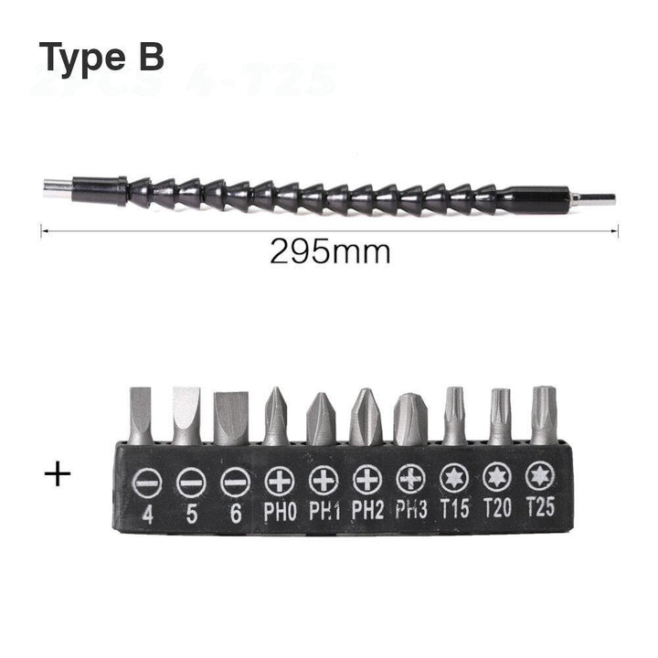 295mm Flexible Shaft Tool Electronics Drill Screwdriver Bit Holder Connect Link Multitul Hex Shank Extension Snake Bit - MRSLM