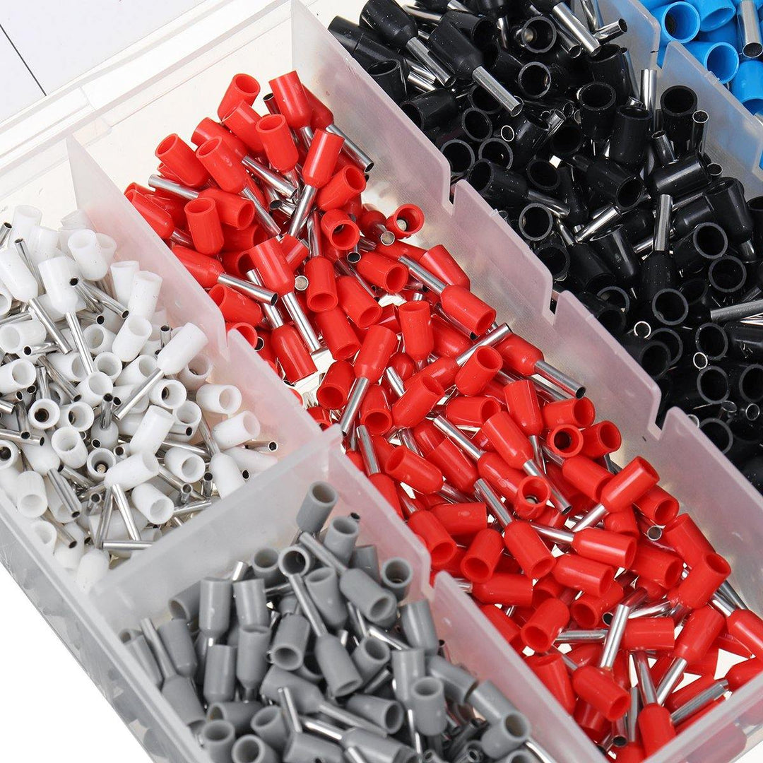 0.25-10mm¬≤ Adjustable Crimper 1200PCS Wire Terminals Crimping Plier Tools Set