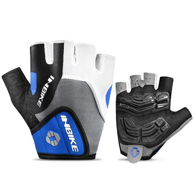 Shockproof Gel Pad Half Finger Cycling Gloves