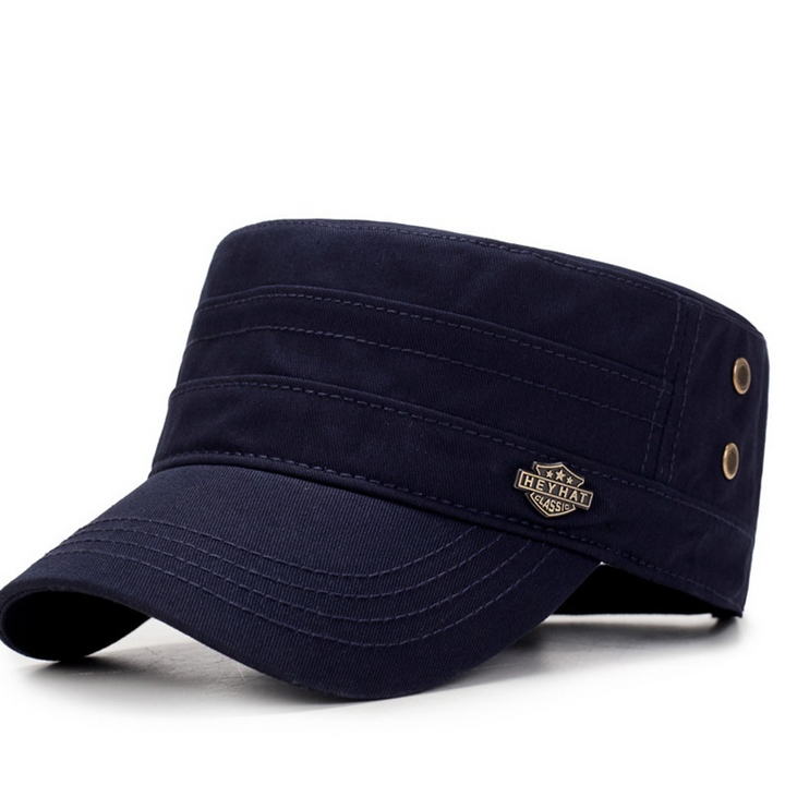 Men Women Vogue Cotton Solid Color Flat Cap