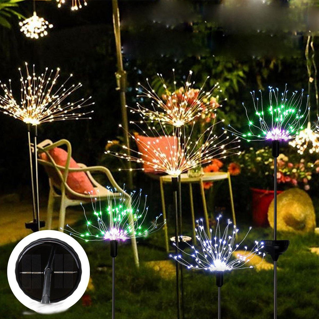 Solar Firework String Light 90/120/150 LED Lamp Outdoor Garden Party Christmas Decorations Lights