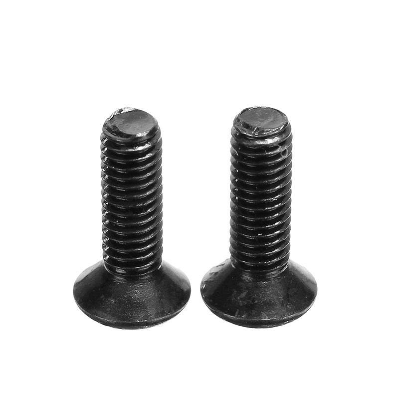 Suleve‚Ñ¢ M3CH11 50Pcs M3 Carbon Steel Hex Socket Flat Head Countersunk Screws Bolts 4-12mm Length