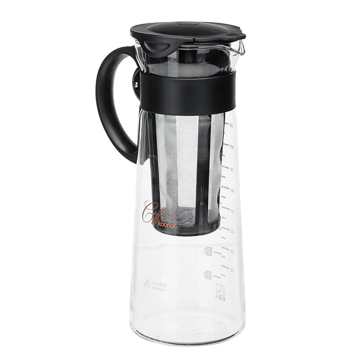 1000ML Cold Brew Iced Coffee Maker Airtight Seal Tea Pot Kettle With Filter And Handle