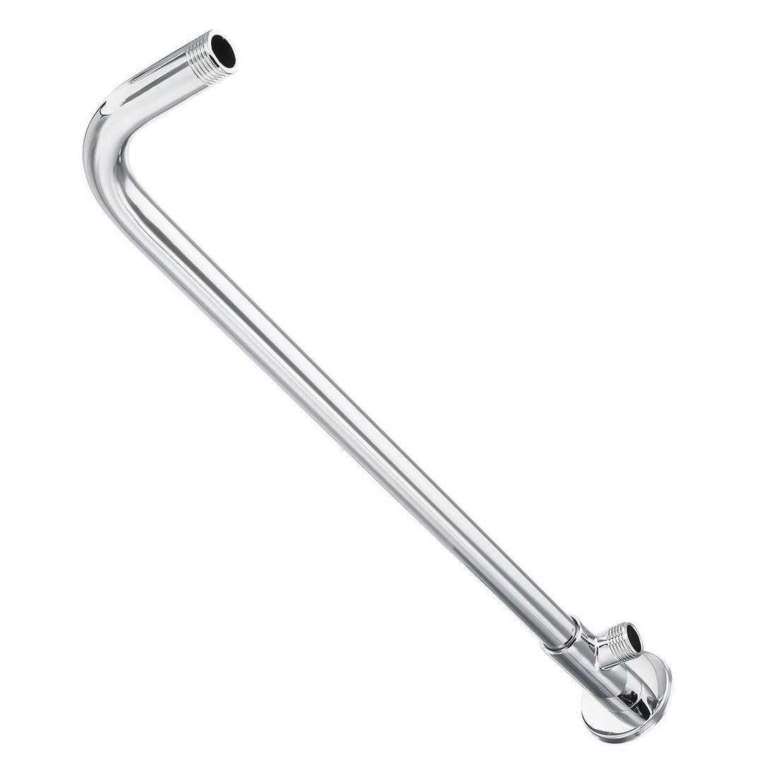 49cm Stainless Steel Wall Shower Head Extension Pipe Long Arm Mounted Bathroom