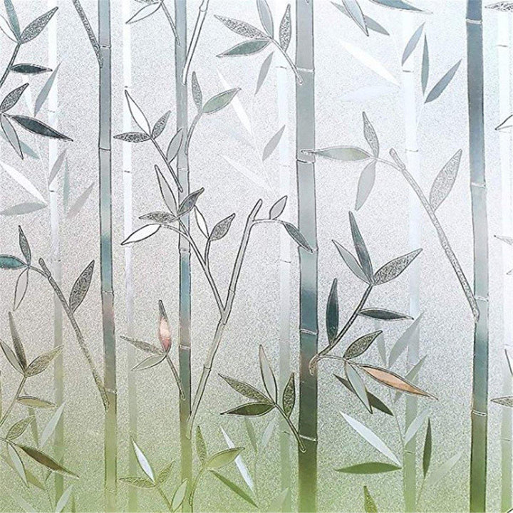 45 x 200cm Waterproof PVC Frosted Window Film Sticker Window Privacy Cling Heat insulated Self Adhesive Decorative Stickers