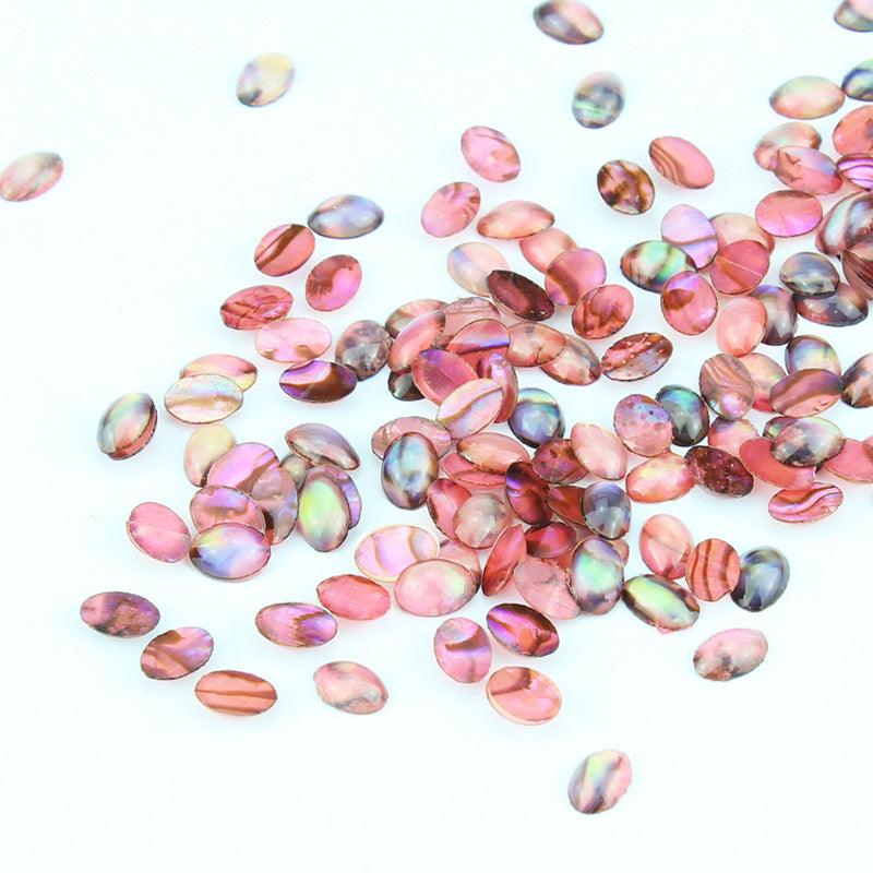 10pcs Natural Shell Gem Nail Art 3D Decoration Rhinestones UV Gel DIY Acrylic Manicure Studs Design