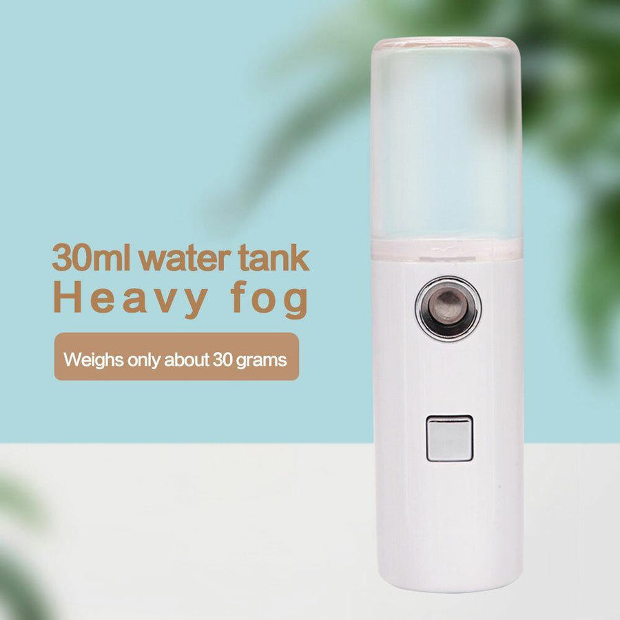 Face Stream Beauty Spray Hand-held Water Machine Moisturizing Nano Ionic Mist Face Humidifier Sauna Facial Pore Cleansing Tool - MRSLM