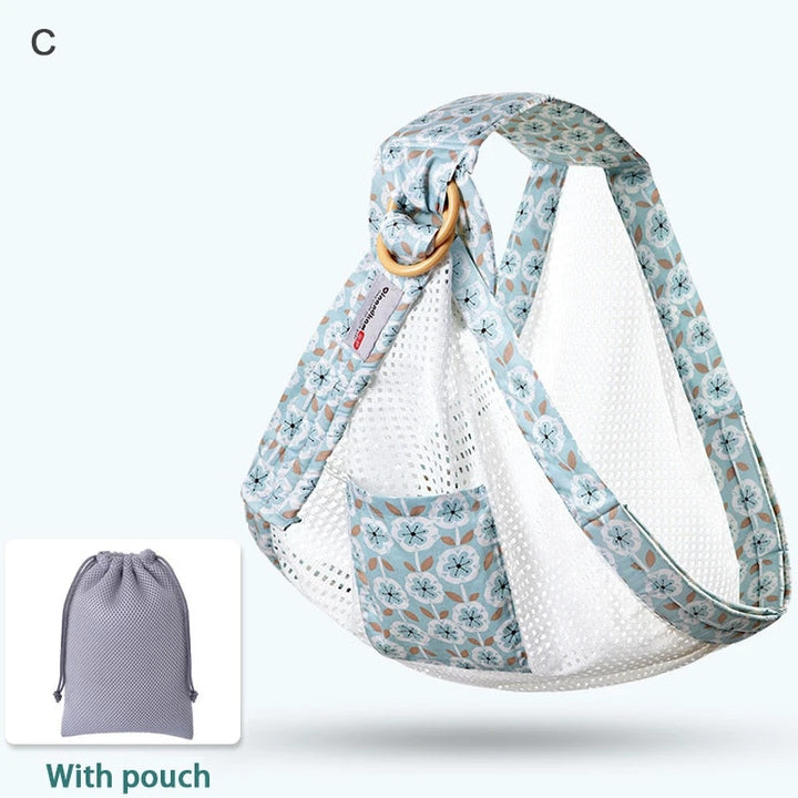 Breathable Baby Wrap Carrier: Dual-Use Sling & Nursing Cover