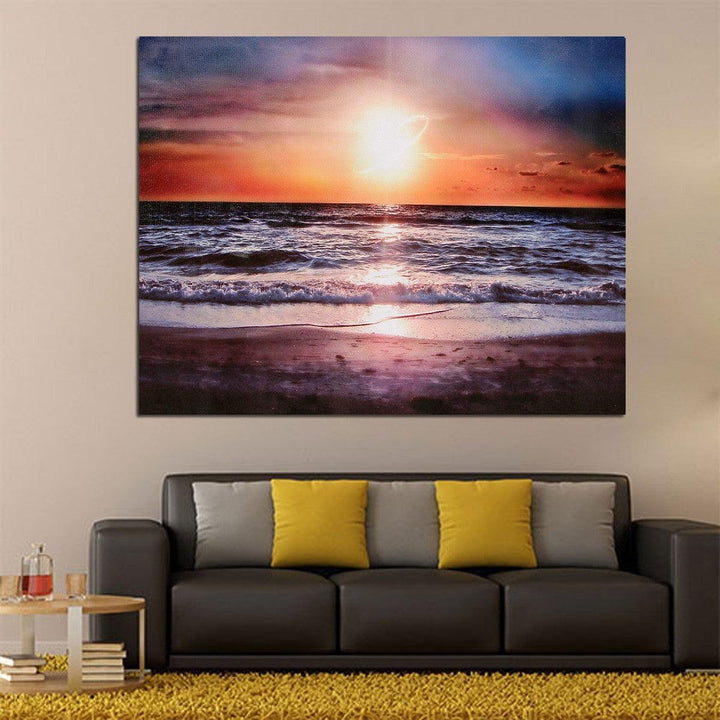 30*40 cm Sunset Beach Sofa Canvas Painting Wall Hanging Picture Canvas Home Office Wall Decoration no Frame