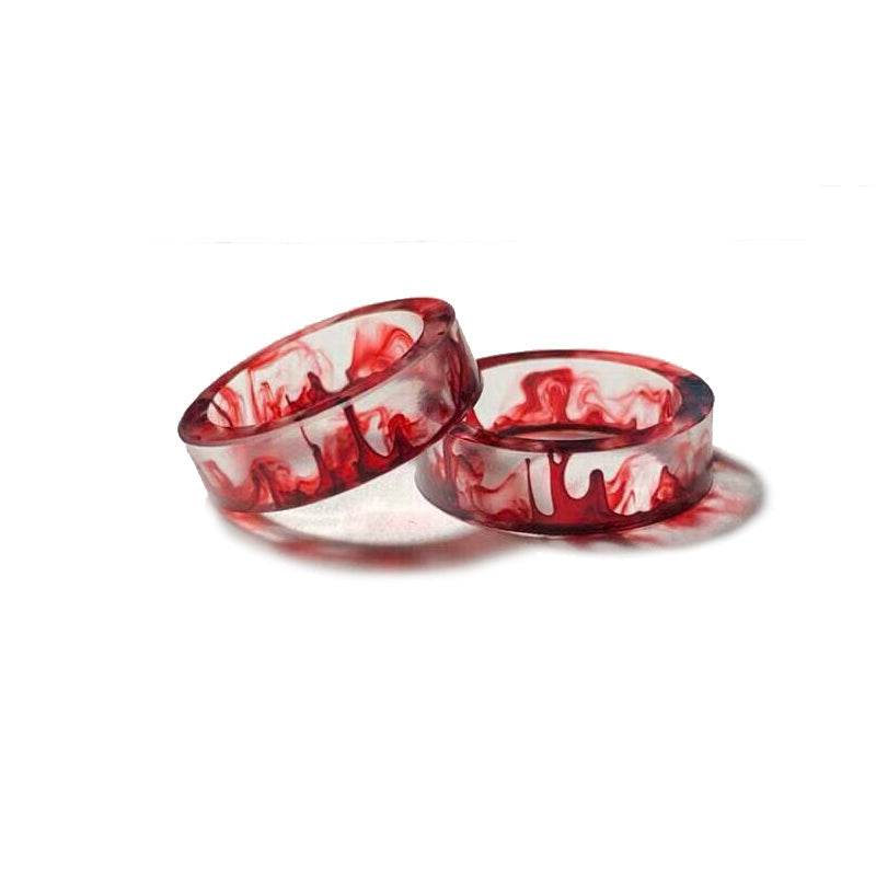 Diablo Minority Halo Dyed Crystal Resin Hand Glue Ring