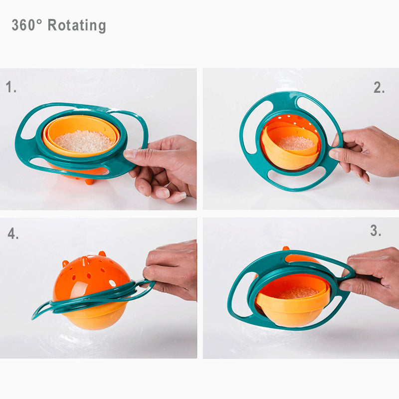 360¬∞ Spill-Proof Gyroscopic Toddler Bowl