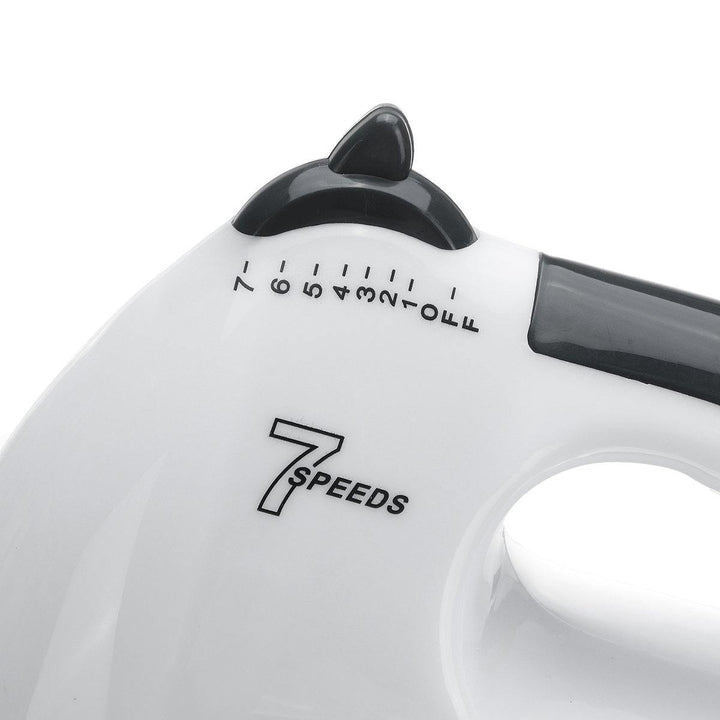 100W Kitchen Electric Hand Mixer with 7 Speeds and Turbo Mode Whisk with Egg Beater Dough Hook