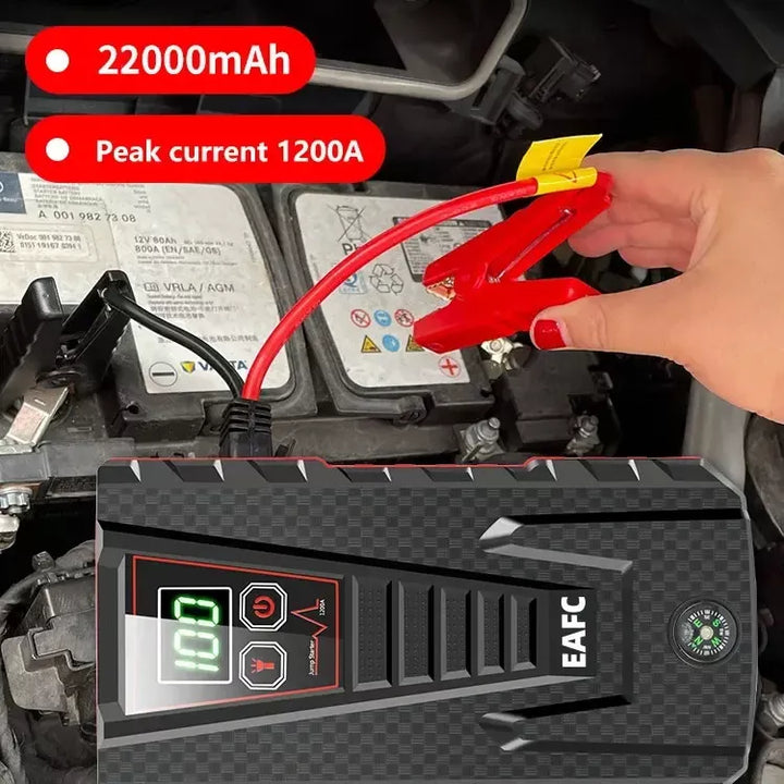 22000mAh 1200A Wireless Charger Car Jump Starter