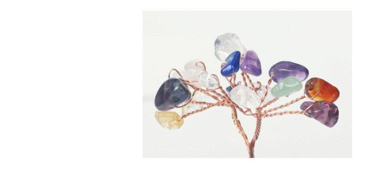 Natural Crystal Tree Ornaments Office Decoration