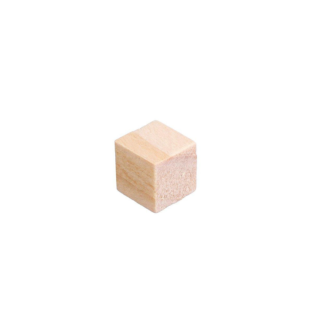 100Pcs 1/2/2.5cm DIY Wooden Blocks Handicrafts Craft Pieces Educational Toys (1cm)