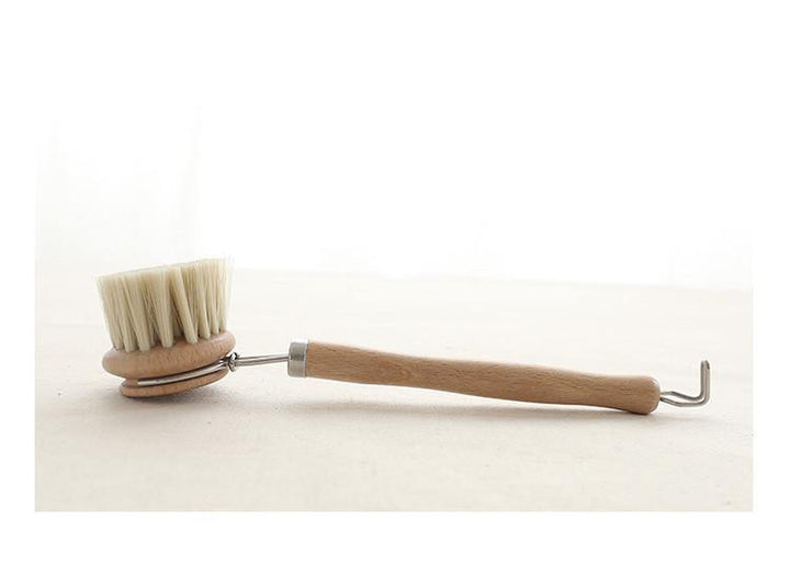 Simple wood handle pot brush (Photo Color Q1pcs) - MRSLM