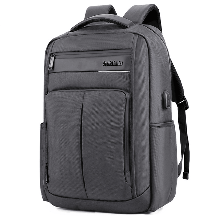 18 Inch Backpack USB Charging Laptop Bag Mens Shoulder Bag Business Casual Travel Schoolbag B00121C - MRSLM