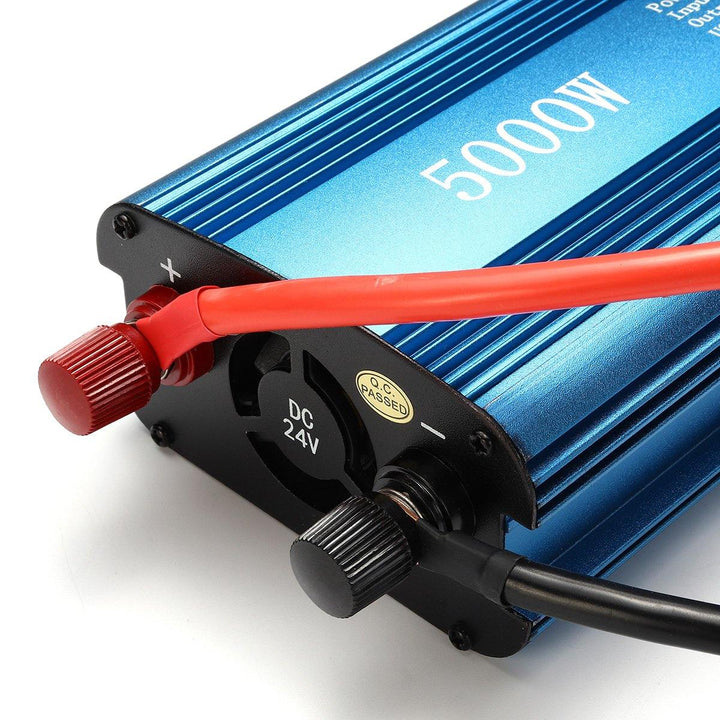 5000W Peak DC 12/24V to AC 220V Solar Power Inverter LED Display Sine Wave USB Converter