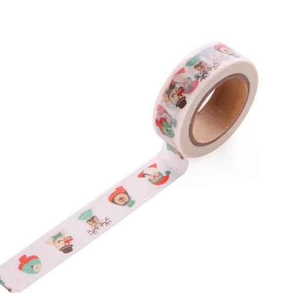 Creative Christmas Tree Santa Claus Tape Decorative Adhesive Washi Tape Masking Sticker DIY Tools