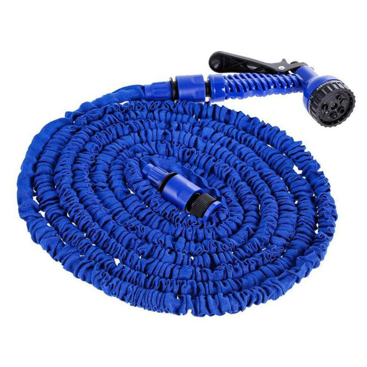 25-200FT EU/US Standard Expandable Magic Blue Flexible Garden Water Hose Car Hose Pipe Connectors Plastic Hose Garden Watering Sets w/ Water Shower