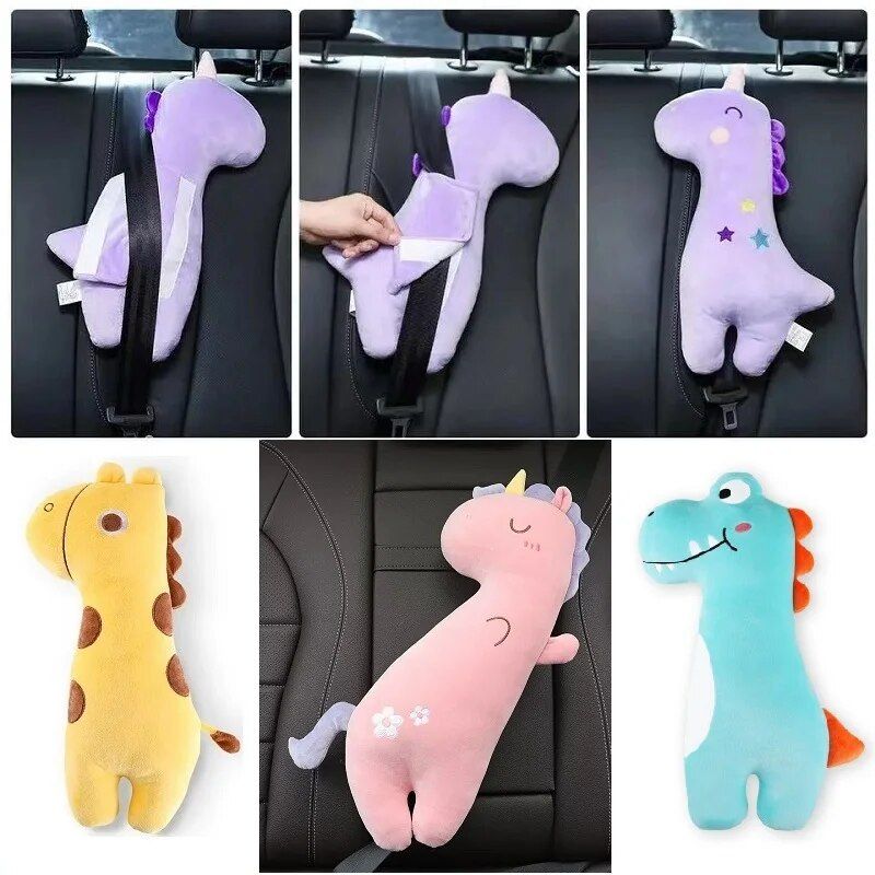 Unicorn Cat Kids Car Safety Belt Cushion