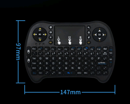 Private Mode I8 Flying Squirrel Smart Touch Game USB2.4G Full Keyboard TV Brain Wireless Remote Control