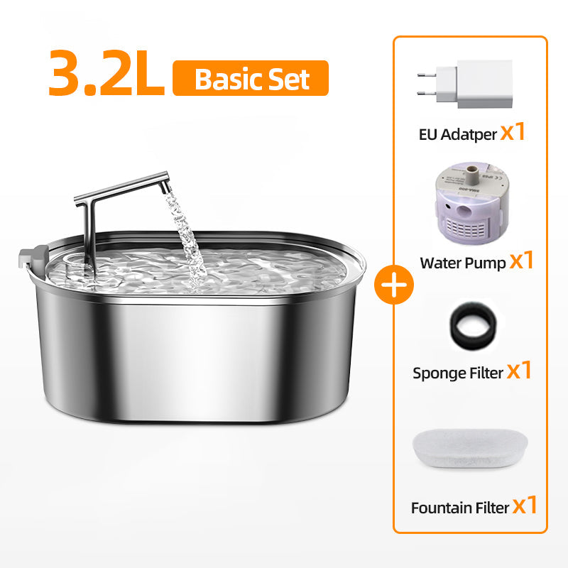 Stainless Steel Automatic Pet Water Fountain