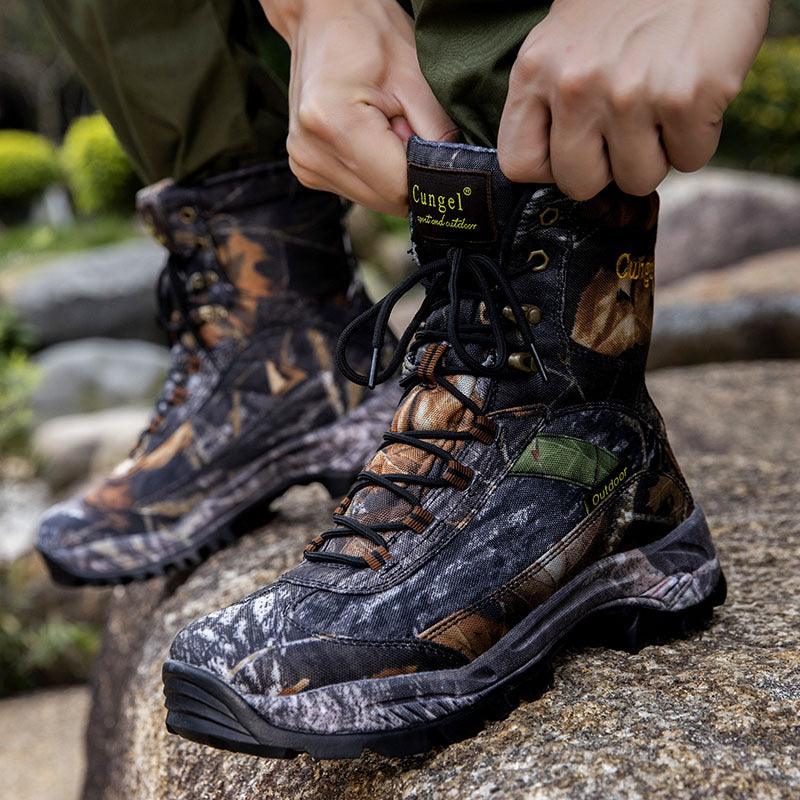 Men's Camouflage Anti-skid Anti-collision All-match High-top Martin Boots