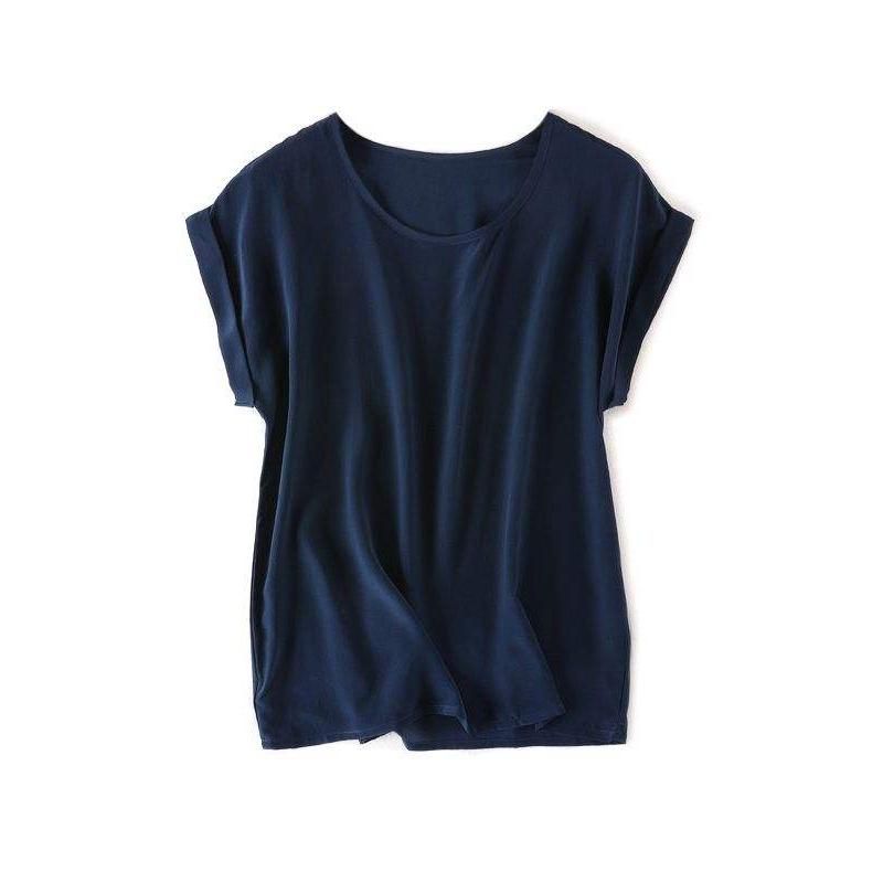 100% Real Silk Batwing Sleeve Tee